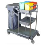 Janitorial Jumbo Trolley Chrome – KA605JK – Turkey