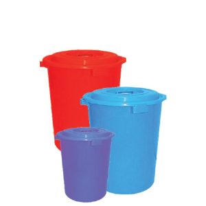 Plastic Drum - Round With Cover