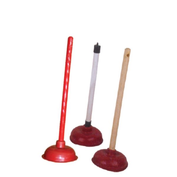 Plunger - Plastic & Wooden Handle