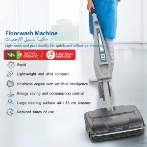 Floor wash machine