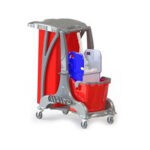 Single Bucket Trolley with Nylon Bag Holder