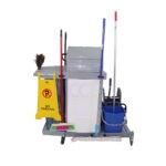 Multi Functional Cleaning Trolley front side