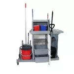 Multi Functional Cleaning Trolley front side