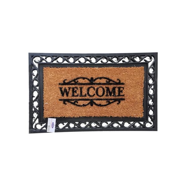 welcome double door mat picture