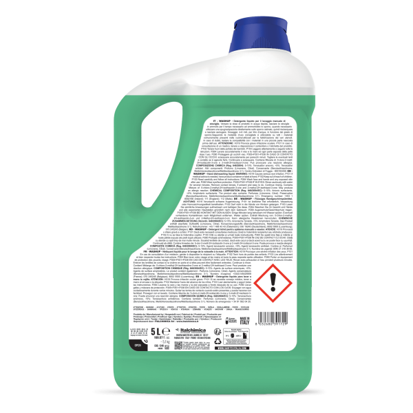 een Lemon-fragranced hand dishwashing liquid