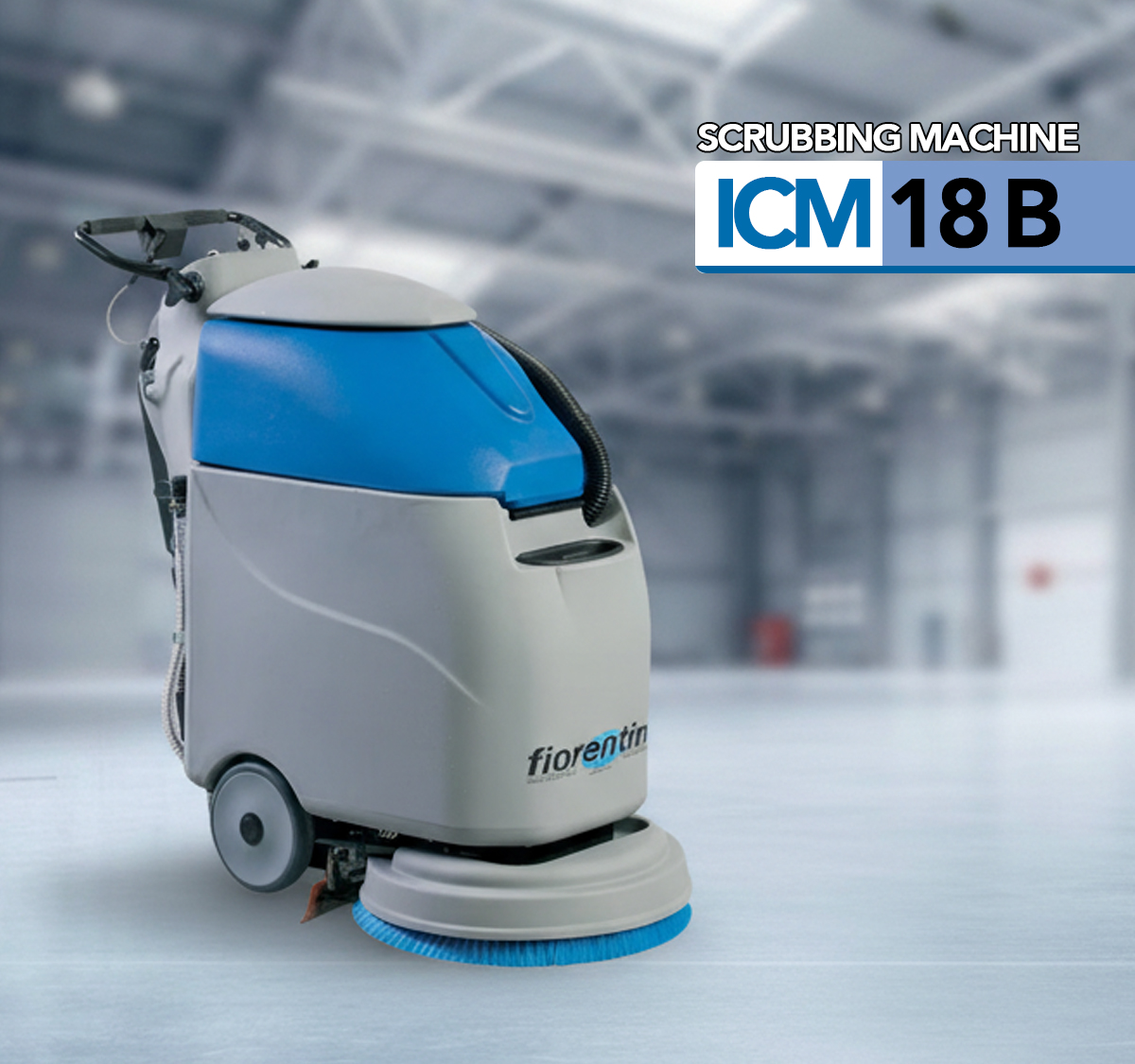 scrubbing-machine-walk-behind-fiorentini-brand-model-ICM18-B Scrubbing Machine, Walk Behind Fiorentini Brand - Model: ICM18 B