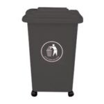 50ltr grabadge drum black