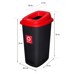 PLAFOR - RECYCLING WASTE BINS WITH OPEN LID