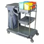 Jantorial Jumbo Trolley - Chrome - KA605JK