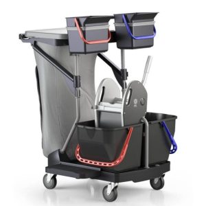 DOUBLE BUCKET TROLLEY WITH BAG