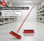 Hard Brush With Handle - 40cms