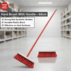 Hard Brush With Handle - 60cms