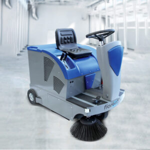 Industrial Power Sweeper Machine, Fiorentini Brand – Model S 28 B (Battery)