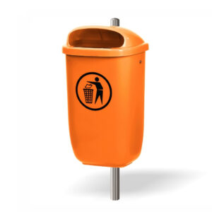 Garbage Bin Pole Mounted