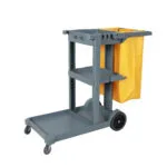 Janitorial Trolley W/Cover – Grey