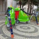 GASOLINE POWERED ROAD SWEEPER MACHINE