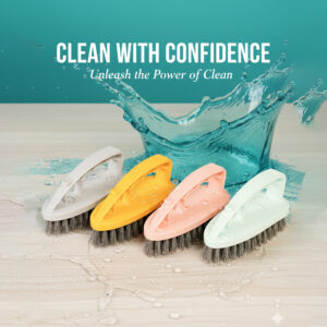 Kitchen and Floor Cleaning Brush Plastic with Handle