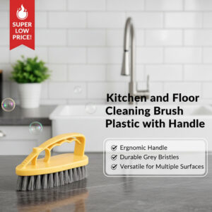 Kitchen and Floor Cleaning Brush Plastic with Handle