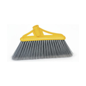 Soft Plastic Angled Broom Brush - Yellow
