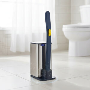 Toilet Brush Stainless Steel with Disposable Heads