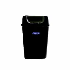 wall mounted bin black