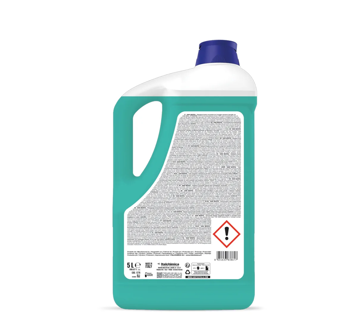 Dishwashing Liquid Manual Concentrated With Lactic Acid - 5Ltrs – 1276