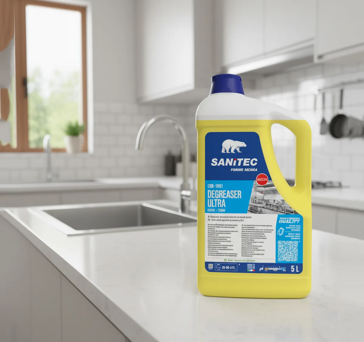 Degreaser Ultra Multisurface for Stubborn Grime Alkaline based Lemon fragranced Spill Free Mouth 5Ltrs – 1801
