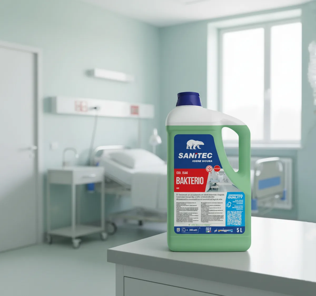 Disinfectant with Bactericidal & Fungicidal Action Fresh Lime fragranced Spill Free Mouth – 5Ltr – 1544