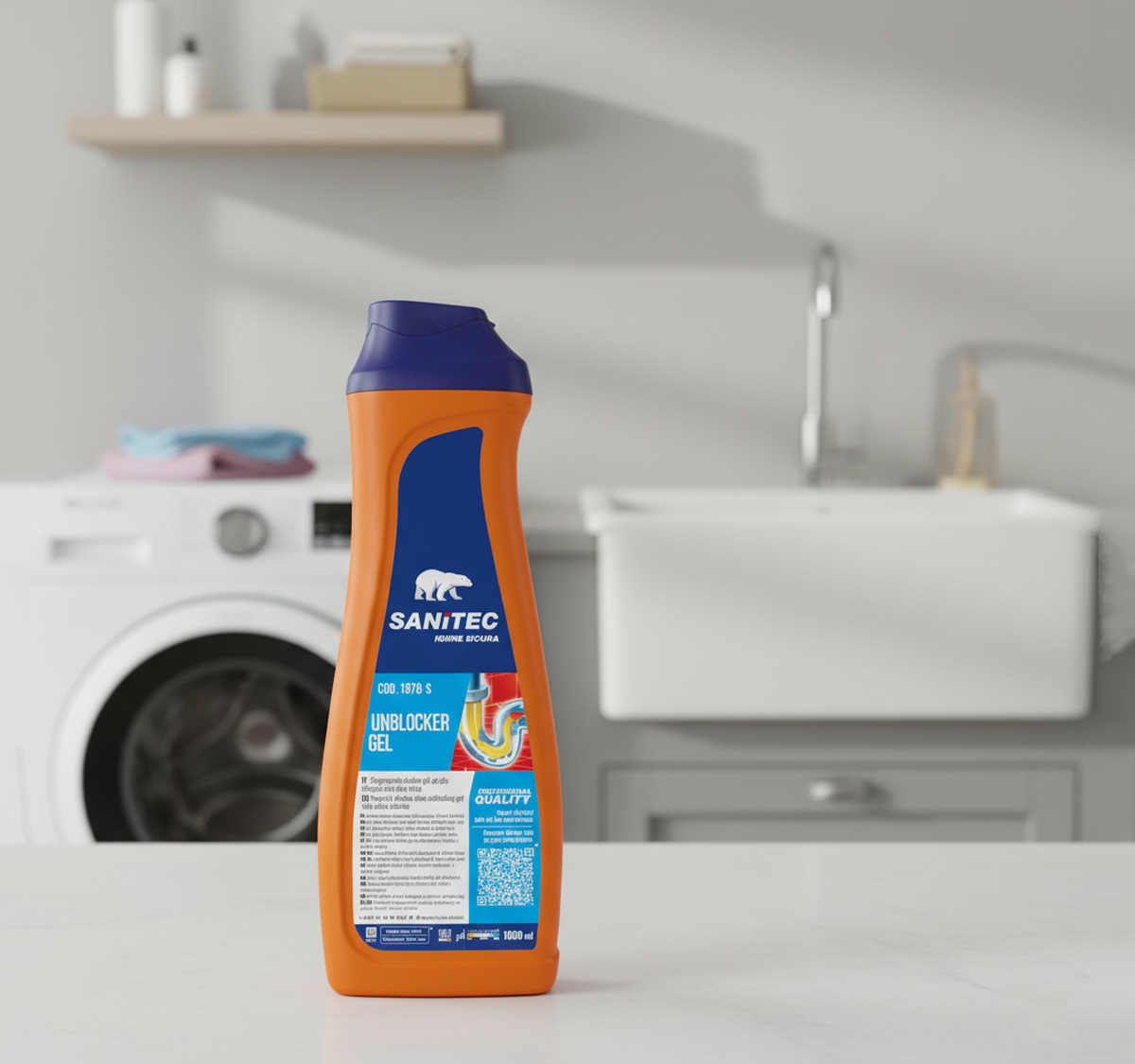 drain-opener-gel-powerful-alkaline-based-with-active-chlorine-1ltrs-1979-S-1 Drain Opener Gel Powerful Alkaline Based With Active Chlorine - 1Ltrs - 1979-S