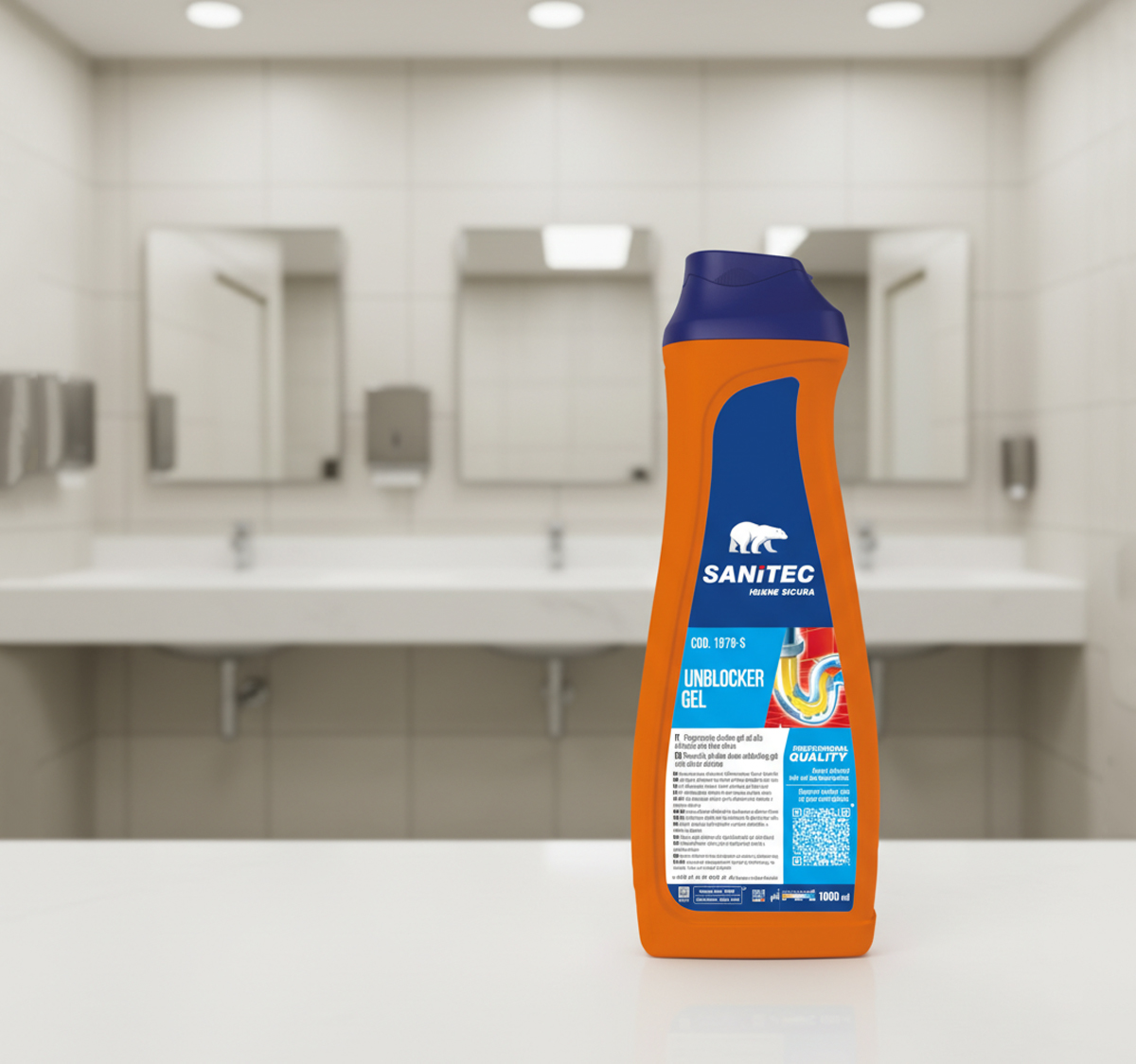 drain-opener-gel-powerful-alkaline-based-with-active-chlorine-1ltrs-1979-S-2 Drain Opener Gel Powerful Alkaline Based With Active Chlorine - 1Ltrs - 1979-S