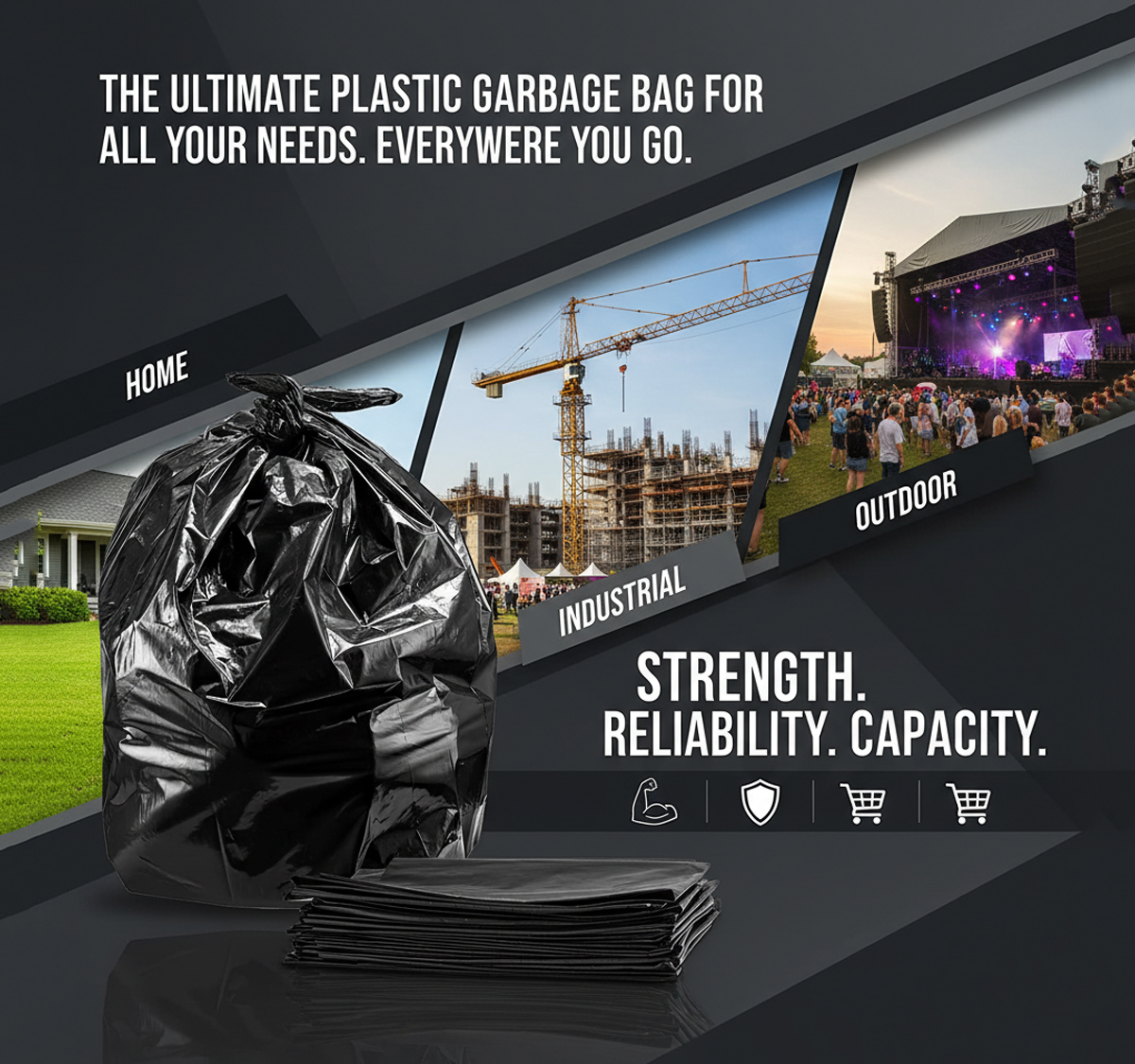 plastic-garbage-bag-color-black-5 Plastic Garbage Bag, Black Color