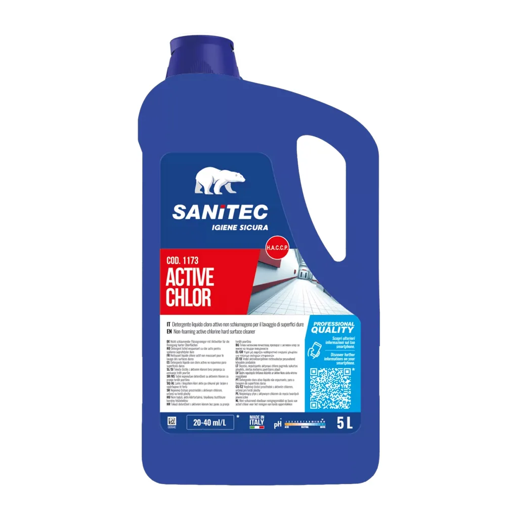 Non-foaming active chlorine hard surface cleaner Active Chlor – 5 LT – 1173