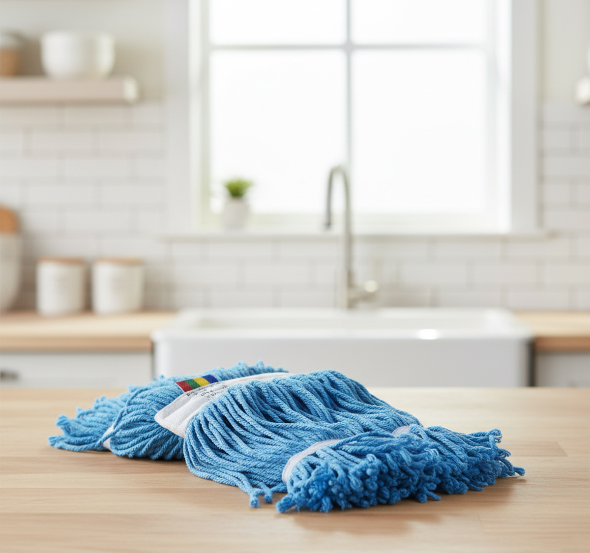 microfibre-antibacterial-mop-200-gram-blue Microfibre Antibacterial Mop – 200 Gram (Blue) | Model: 207800