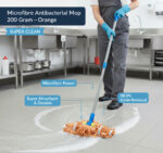 Microfibre Antibacterial Mop – 200 Gram (Orange) | Model: 207800