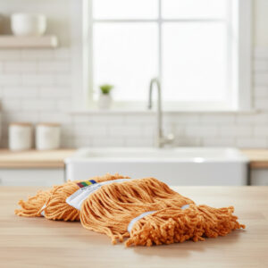 Microfibre Antibacterial Mop – 200 Gram (Orange) | Model: 207800