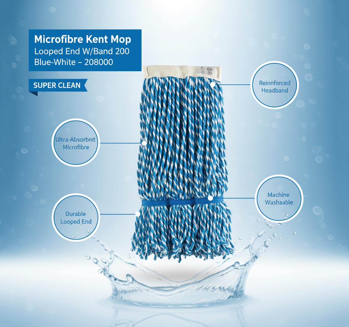 microfibre-kent-mop-looped-end-w-band-200gm-red-white Microfibre Kent Mop – Looped End with Band (200g) | Blue & White – Model 208000