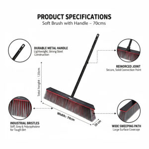 Soft Brush with Handle – 70cms