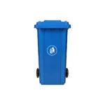 120Ltr - Blue - Garbage Drums with Lid + Wheels