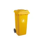 120ltr–yellow–garbage-drums-with-lid-wheels