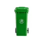 120Ltr - Green - Garbage Drums with Lid + Wheels