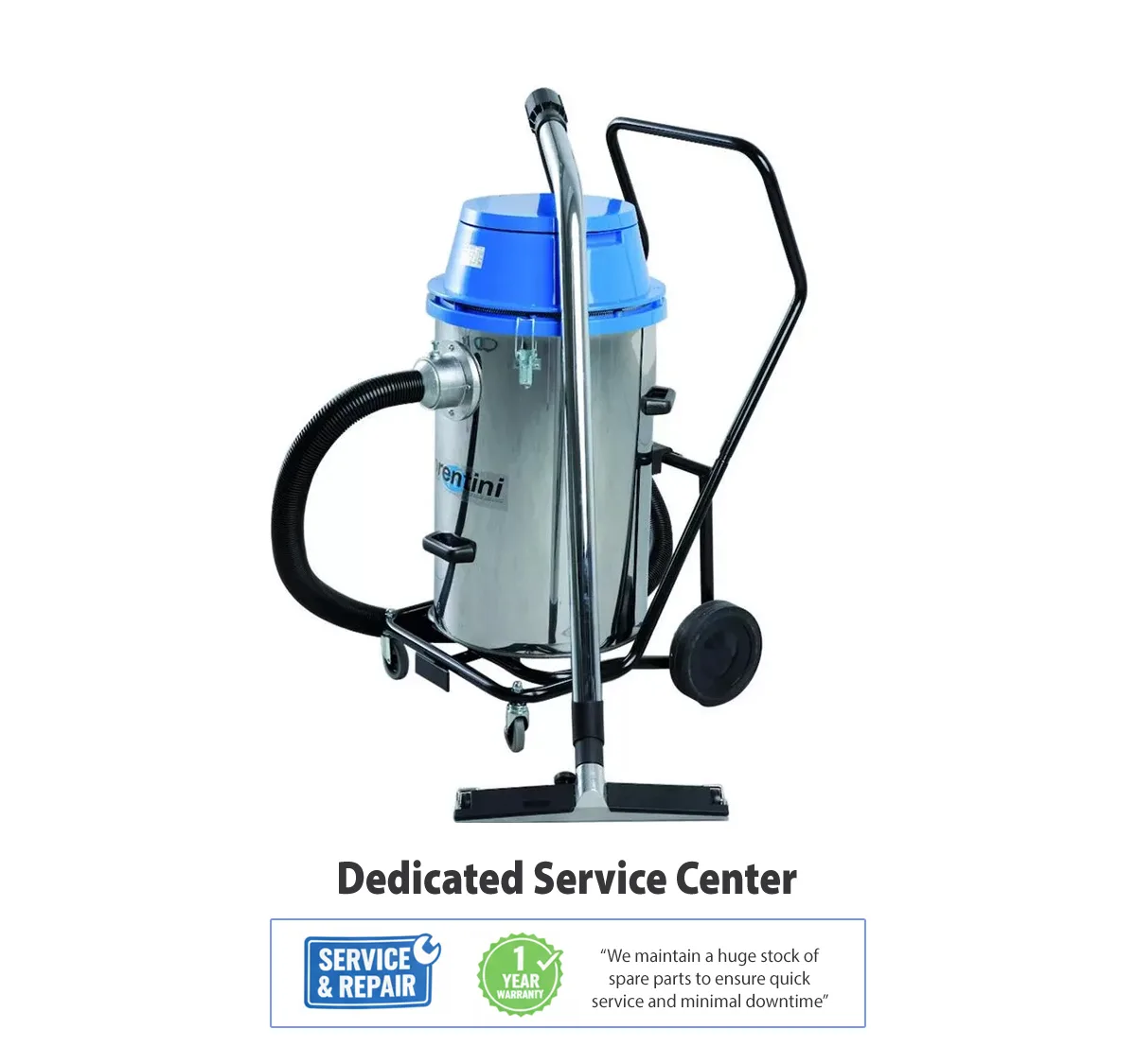 Vacuum Cleaner, Industrial – Wet & Dry – Fiorentini Brand – F46H1