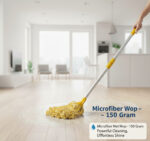 Microfiber Wet Mop – 150 Gram (Yellow) | Superior Absorption & Effortless Floor Cleaning