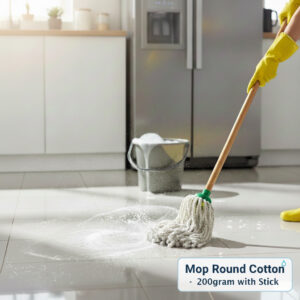 Mop Round Cotton – 200gram with Stick