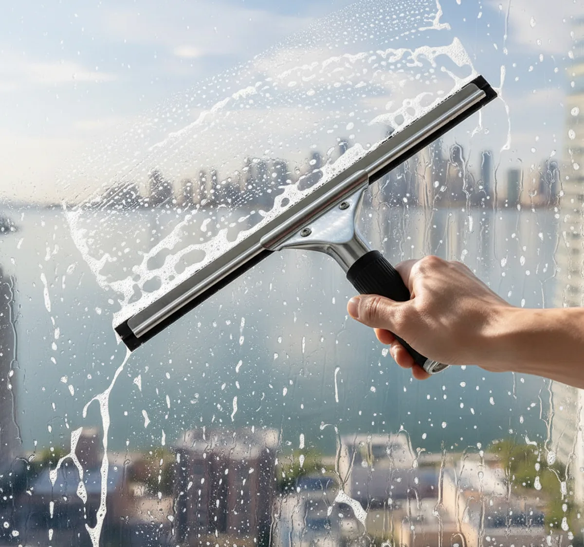 Window Squeeze - Stainless Steel