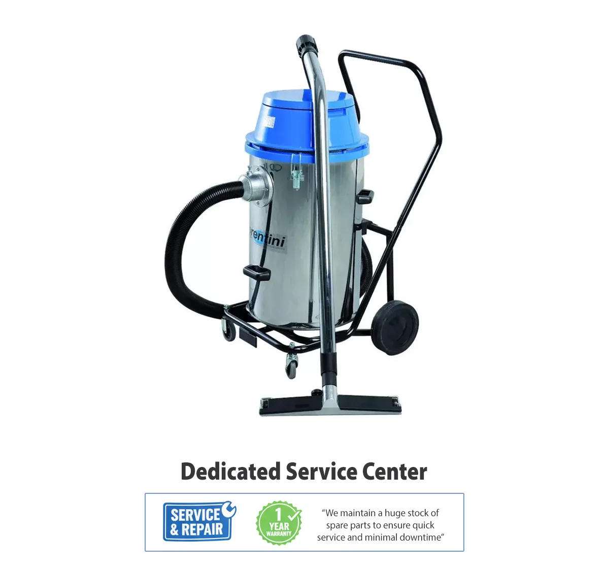 Vacuum Cleaner, Industrial – Wet & Dry – Fiorentini Brand – F46H1