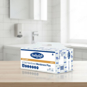 BulkySoft V-Fold Hand Towel – Membrane Plus, 3-Ply (1 × 12 Pack)