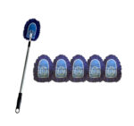 wedge-dust-mop-blue-with-5-pic-dust-mop-cover-cj-350B