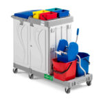 multipurpose-trolley-with-4-plastic-bucket+1-bag-with-double-bucket-trolley
