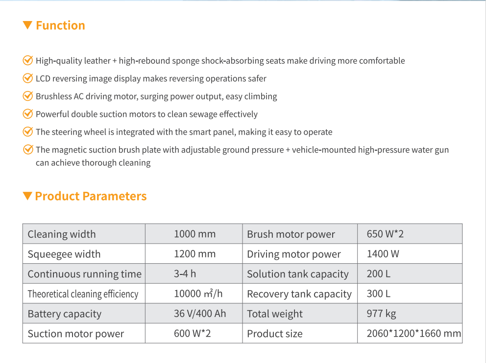 Cleanplus Ride-on Floor Scrubber Machine – K100