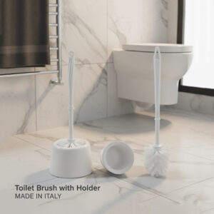 Toilet Brush with Holder – Hygenic, easy & Mess -Free cleaning